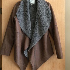 Dylan Brown Faux Sherpa Suede Coat